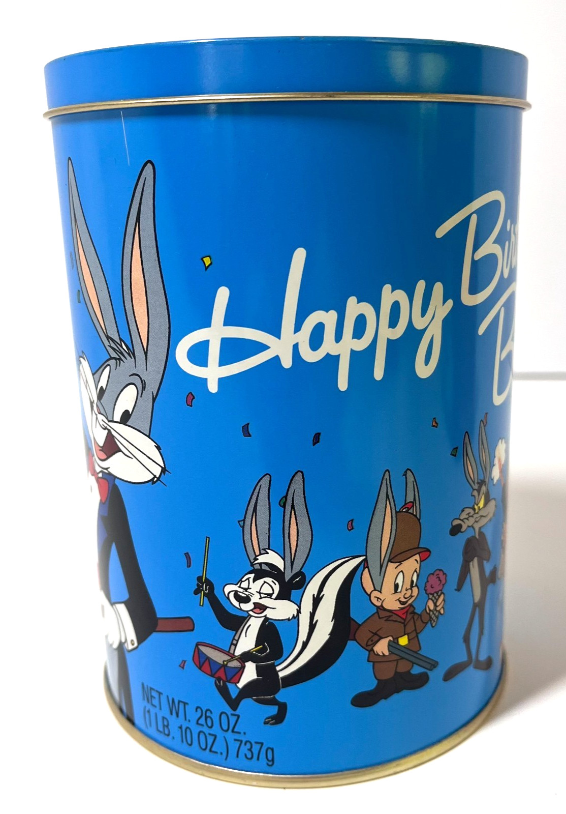 Brachs Jelly Beans Happy Birthday Bugs 26 oz 1989 TIN Made in England
