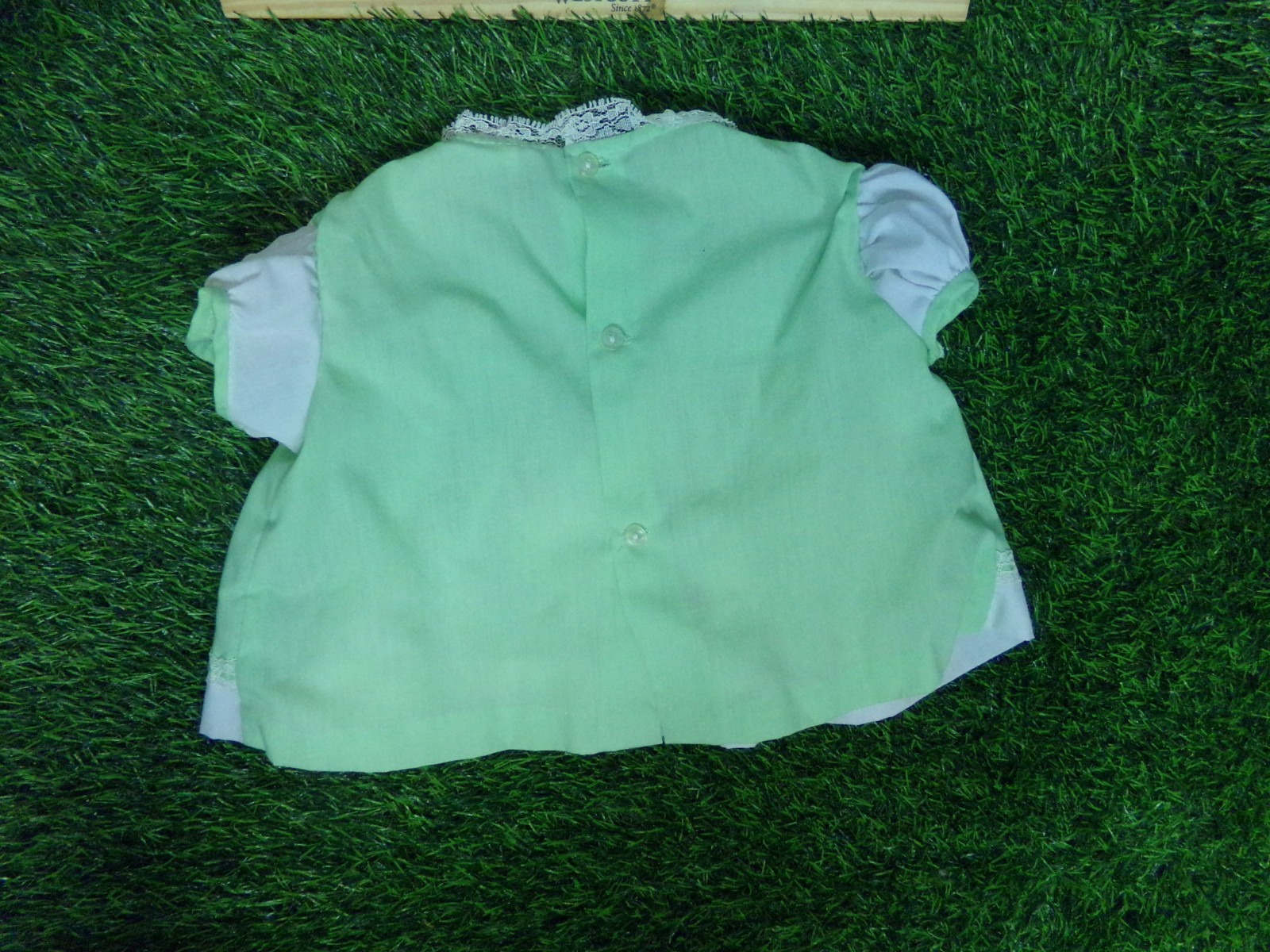 fits XAVIER ROBERTS soft sculpture KIDS DRESS CRADLE TOGS GREEN