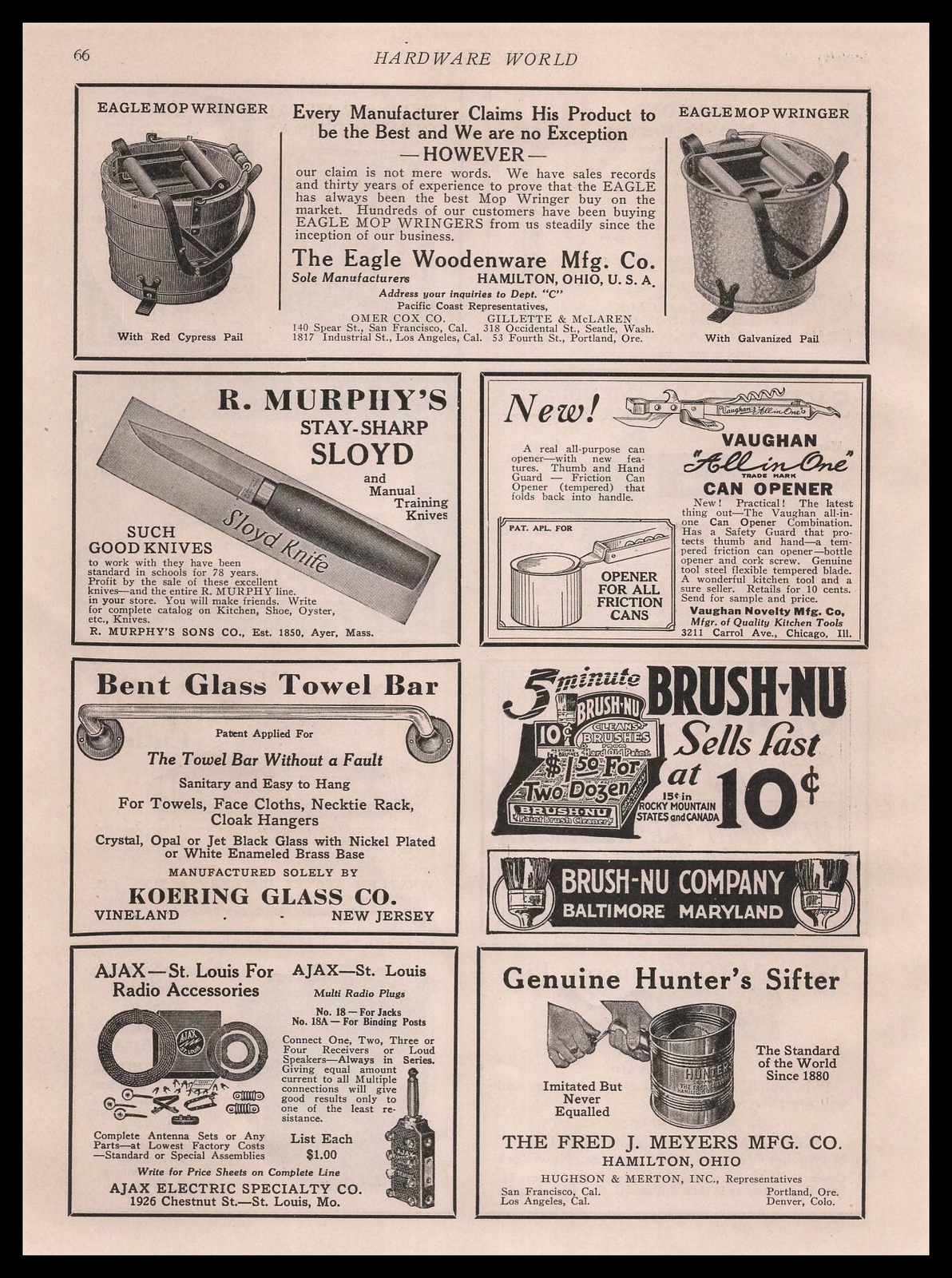 1929 R. Murphy’s Sons Ayer Massachusetts Stay-Sharp Sloyd Knife Vintage Print Ad