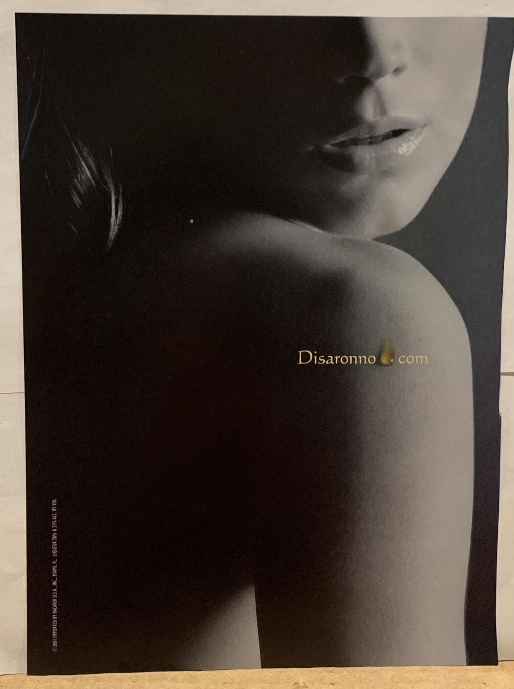 1990s Magazine Print Ad DISARONNO Sexy Girl