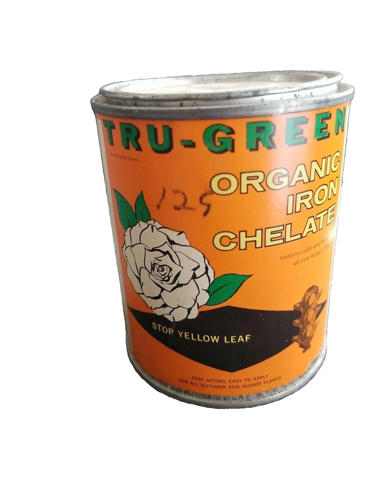 Vintage Tru-Green Organic Iron Chelate Retro Graphics Can 1/1 on Ebay