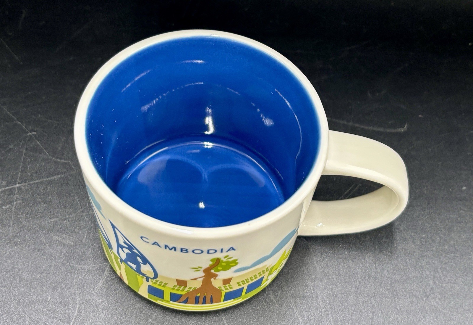 Starbucks Cambodia You Are Here Ceramic Coffee Tea Mug 14oz. 2018 No Box VGC