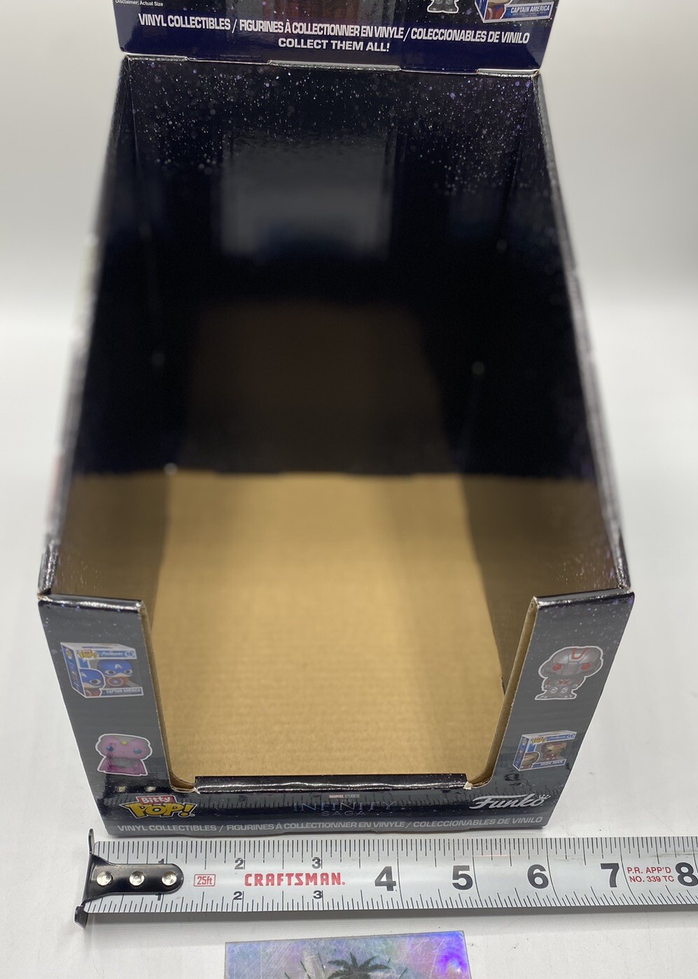 Funko Bitty POP! MARVEL The Infinity Saga Retail Cardboard Shelf Display Box