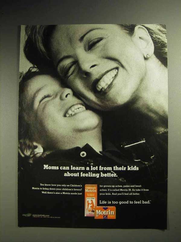 2000 Motrin Medicine Ad – Learn A Lot From Kids