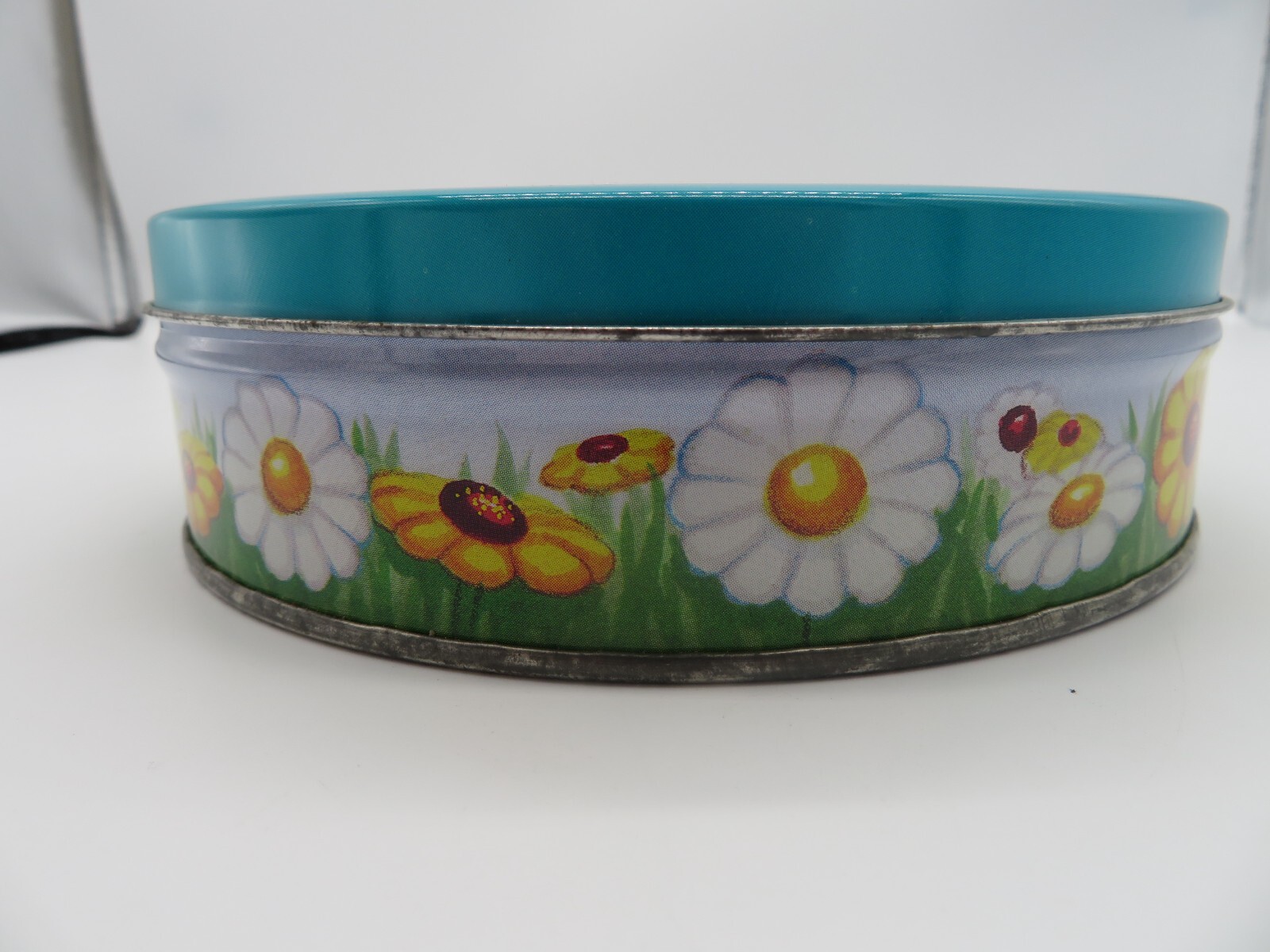 Vintage Valleybrook Farms Cute Children & Flower Candy Tin Box