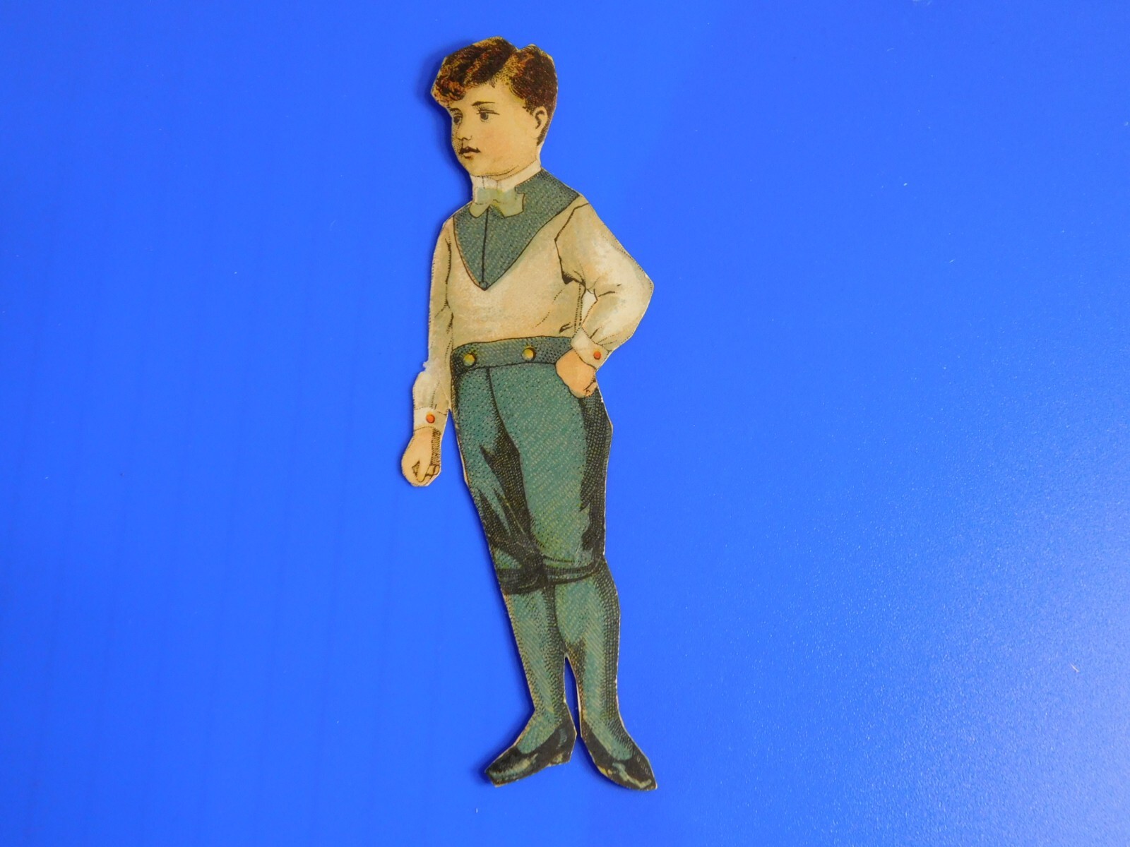 Vintage Willimantic Thread Boy Advertising doll – 4″ 1894