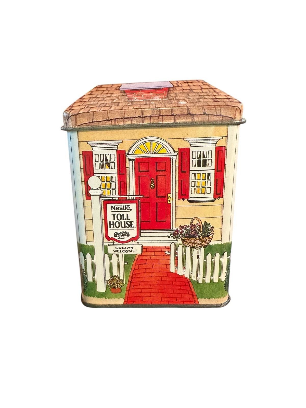 Nestle Toll House – Guests Welcome – Made in England Small Tin 2.25×1.5×3.5”
