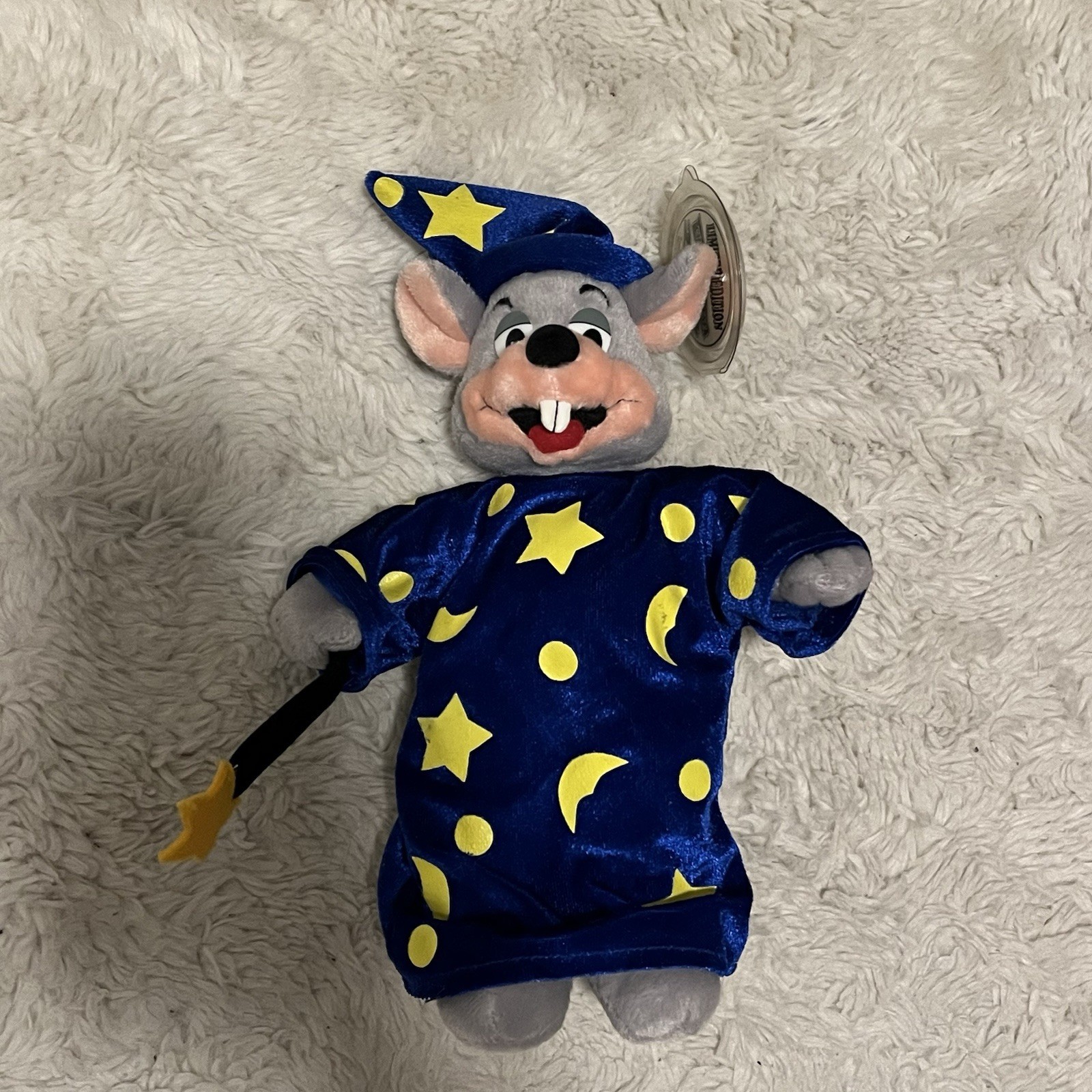 Vintage 2003 Limited Edition Wizard Chuck E Cheese Plush W/Tag