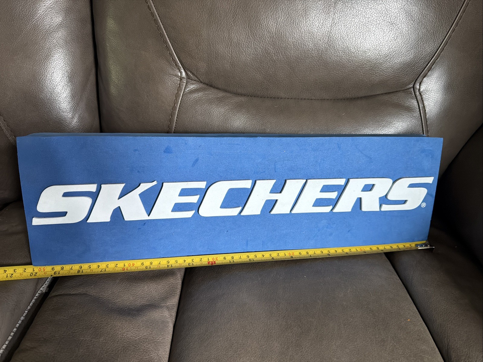 Rare Skechers Retail Display Sign Promo Footwear Shop Advertisement Blue Shoes