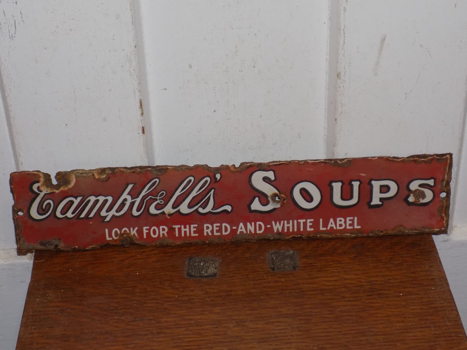 Vintage Campbell’s Soups Porcelain Sign