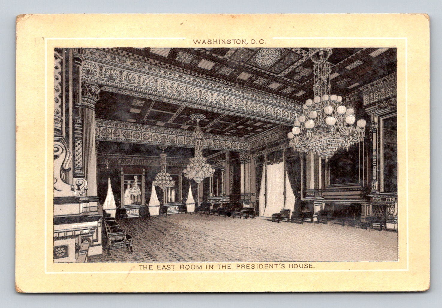 East Room White House Jersey Coffee Trade Card P883