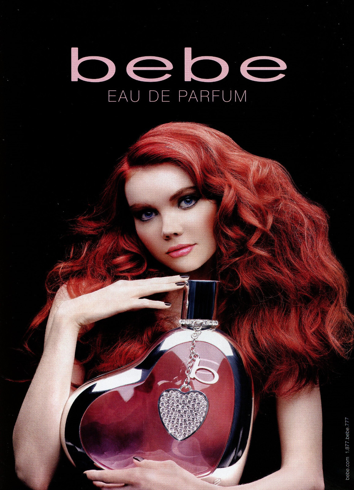 BEBE magazine AD #287 RARE OOP BEAUTIFUL REDHEAD SEXY MODEL PIN-UP