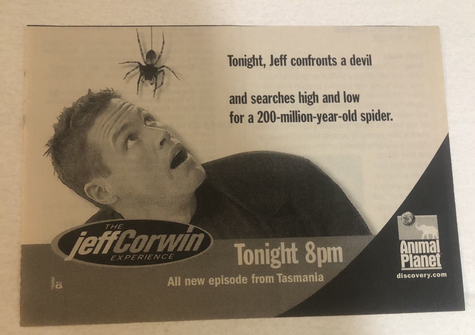 Jeff Corwin Experience Animal Planet Print Ad Tpa33