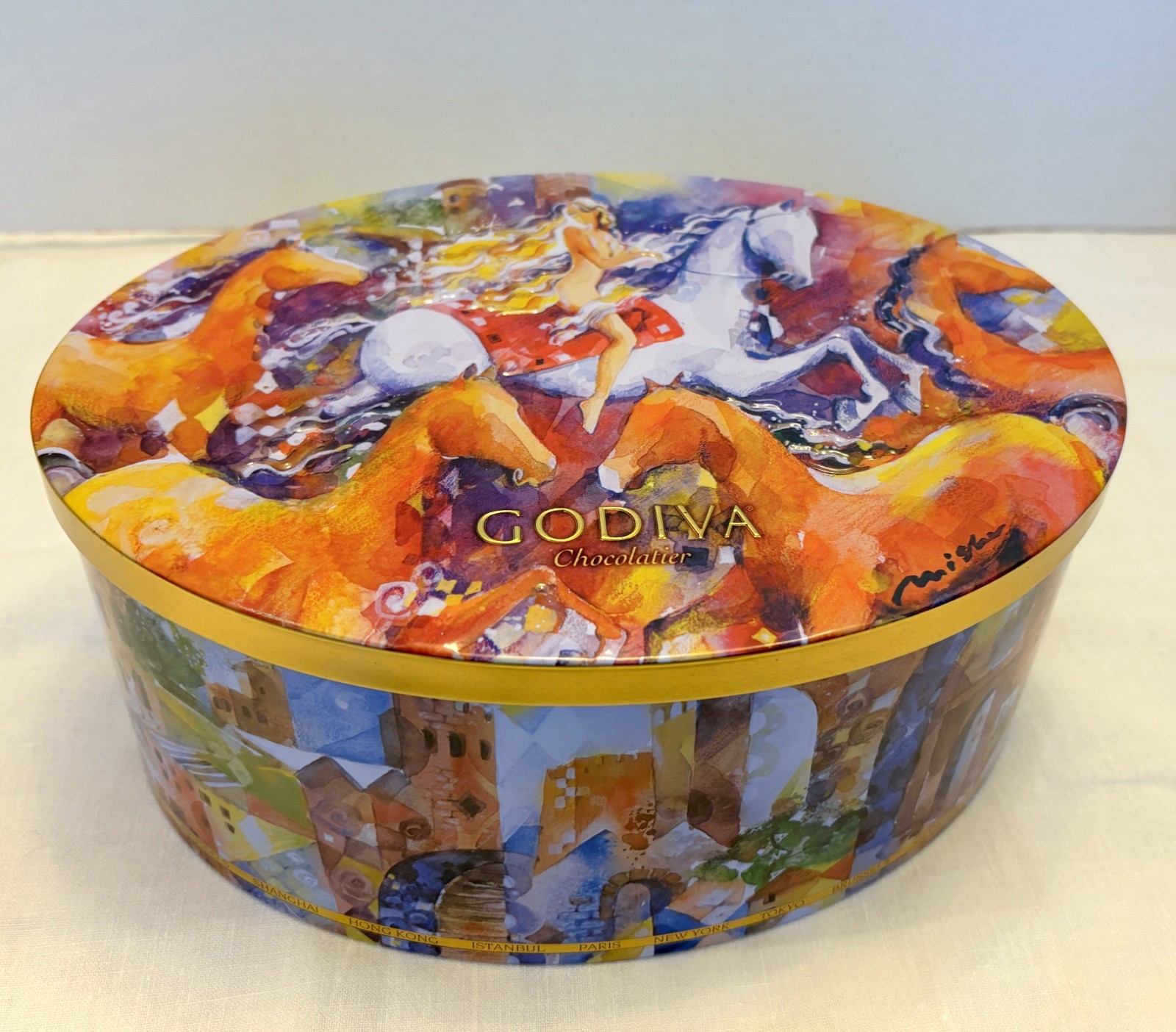 Lady Godiva Chocolatier Keepsake Series Tin -artist Misha Lenn