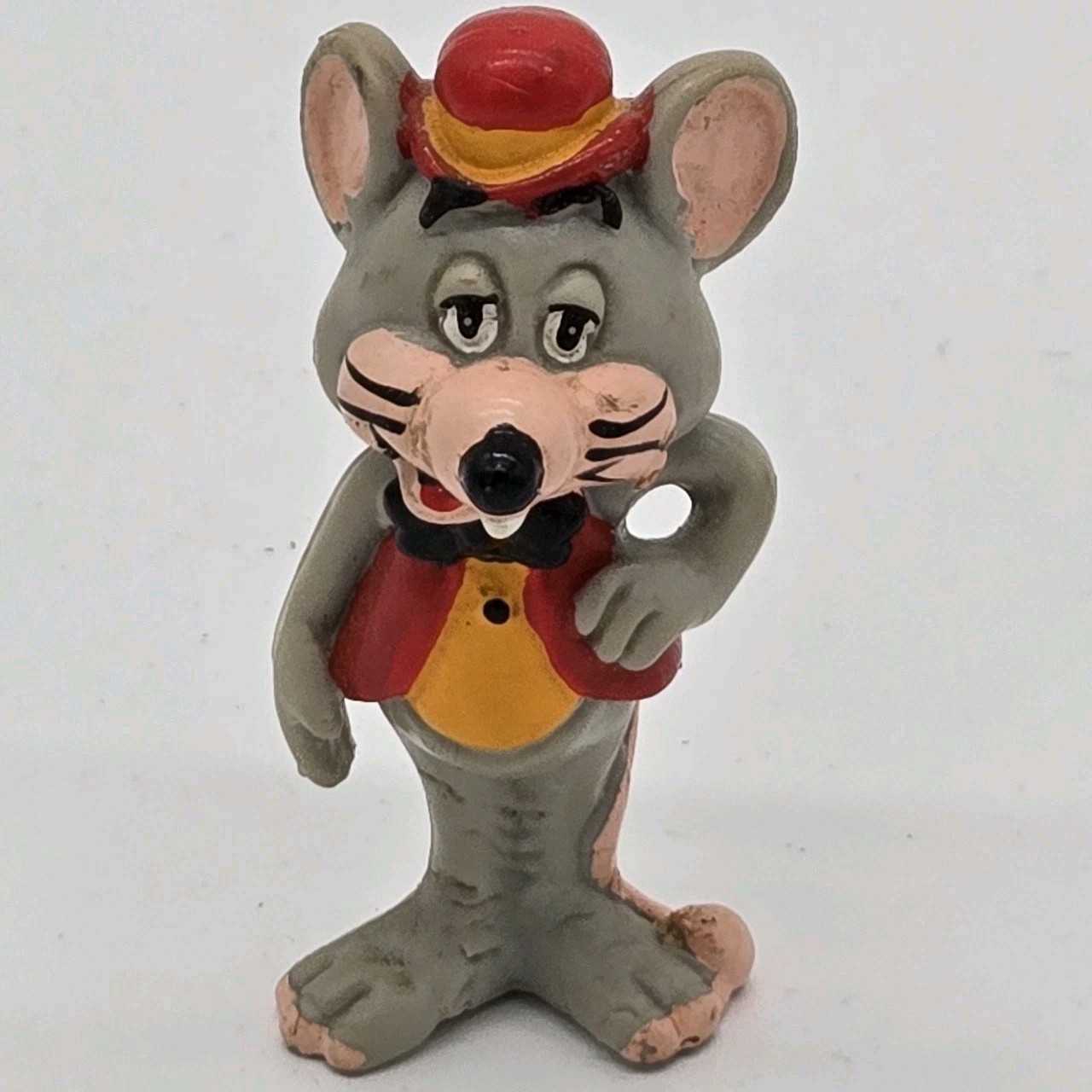 Vintage Chuck E. Cheese Pizza Time Theater 2 1/2″ PVC Figure 1983 Nostalgia