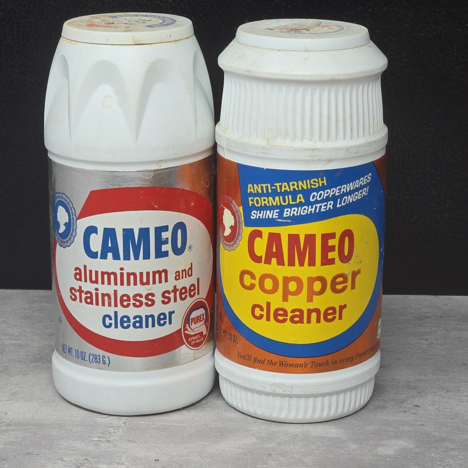 Cameo Vtg Advertising Cleaners Old Graphics Aluminum Steel Copper *For Display