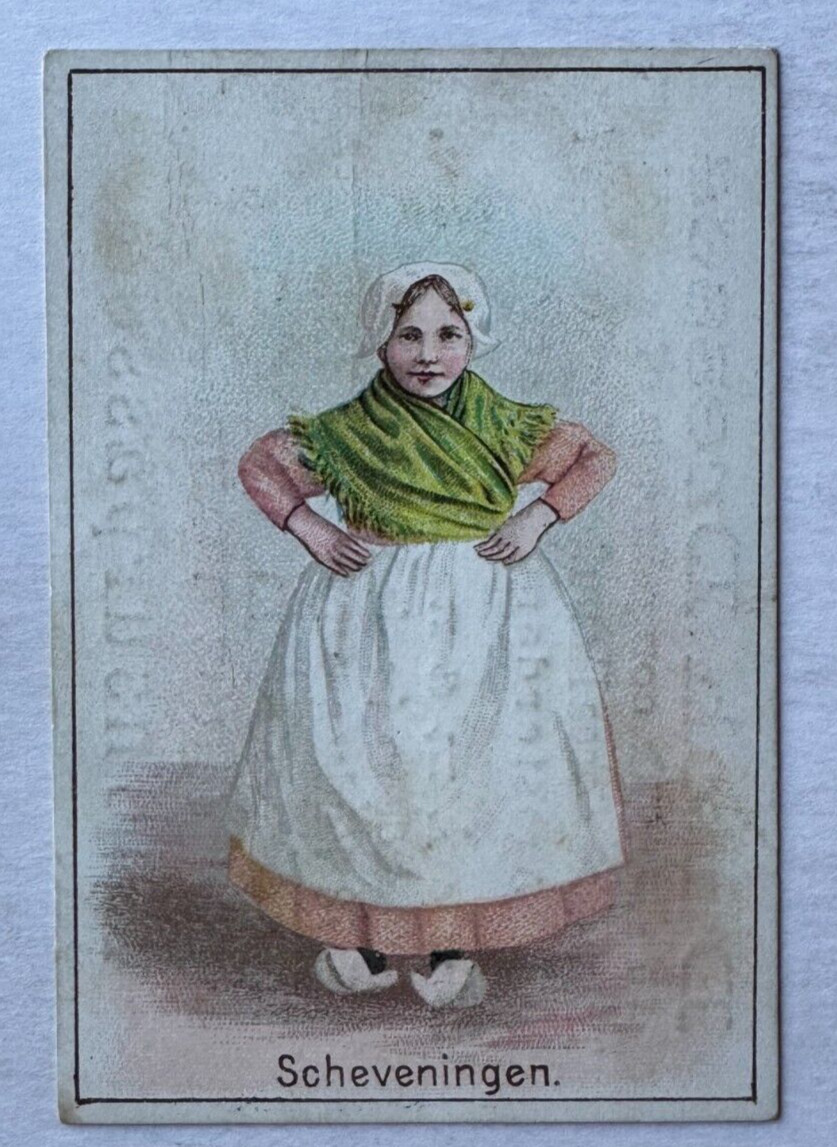 Victorian Trade Card Dutch Cocoa Mfg Co Amsterdam Dutch Dresses Cushman Bros NYC