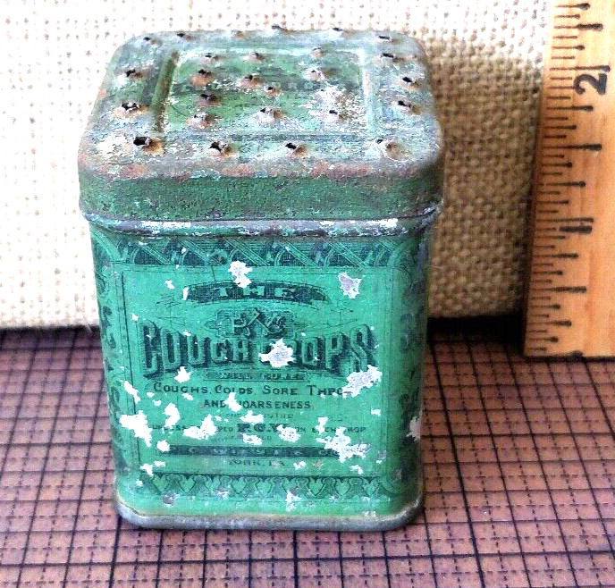1800s P. C. Weist and Company ~ Cough Drops Tin