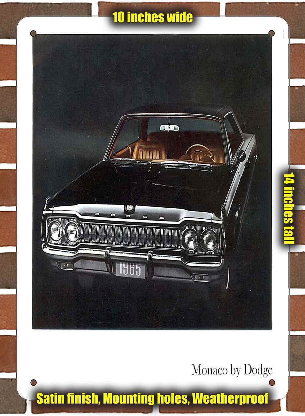 Metal Sign – 1965 Dodge Monaco- 10×14 inches