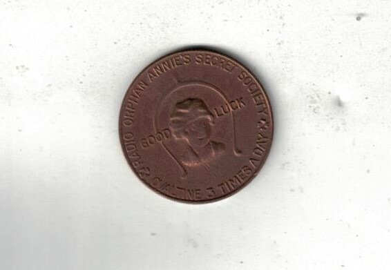 Little Orphan Annie Secret Society Radio Medal Ovaltine