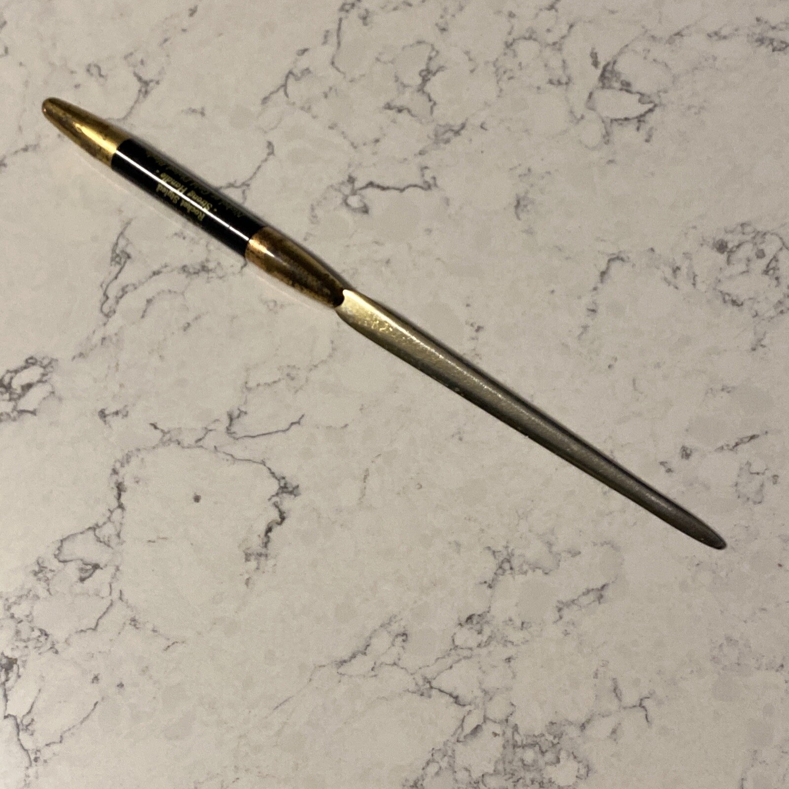 Vintage Letter Opener Classic Rocket Styled Sales Builder Sample Made in USA 9”