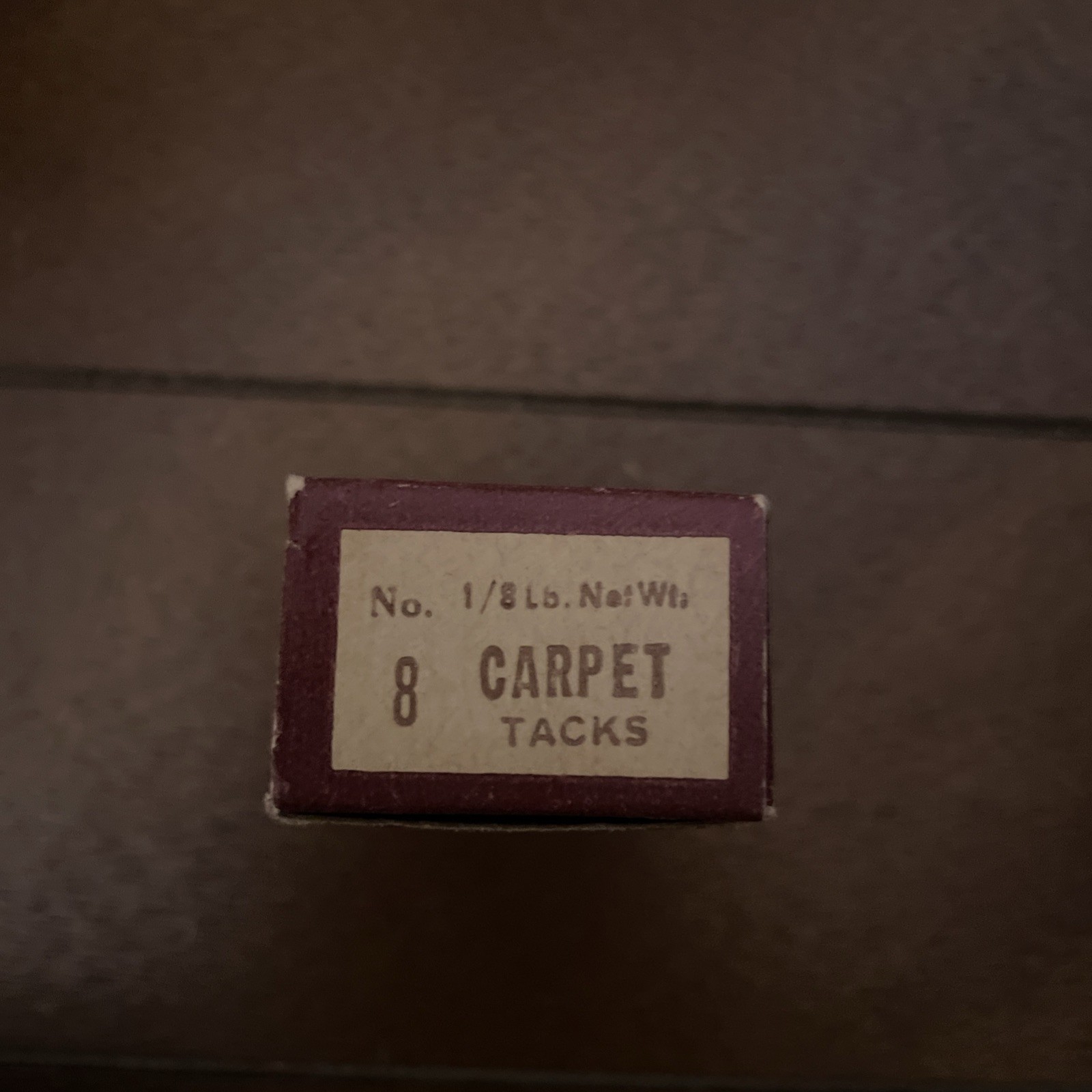 Vintage Hillwood Tack Box 1940 Advertising W Tacks Cleveland Ohio Hardware Store