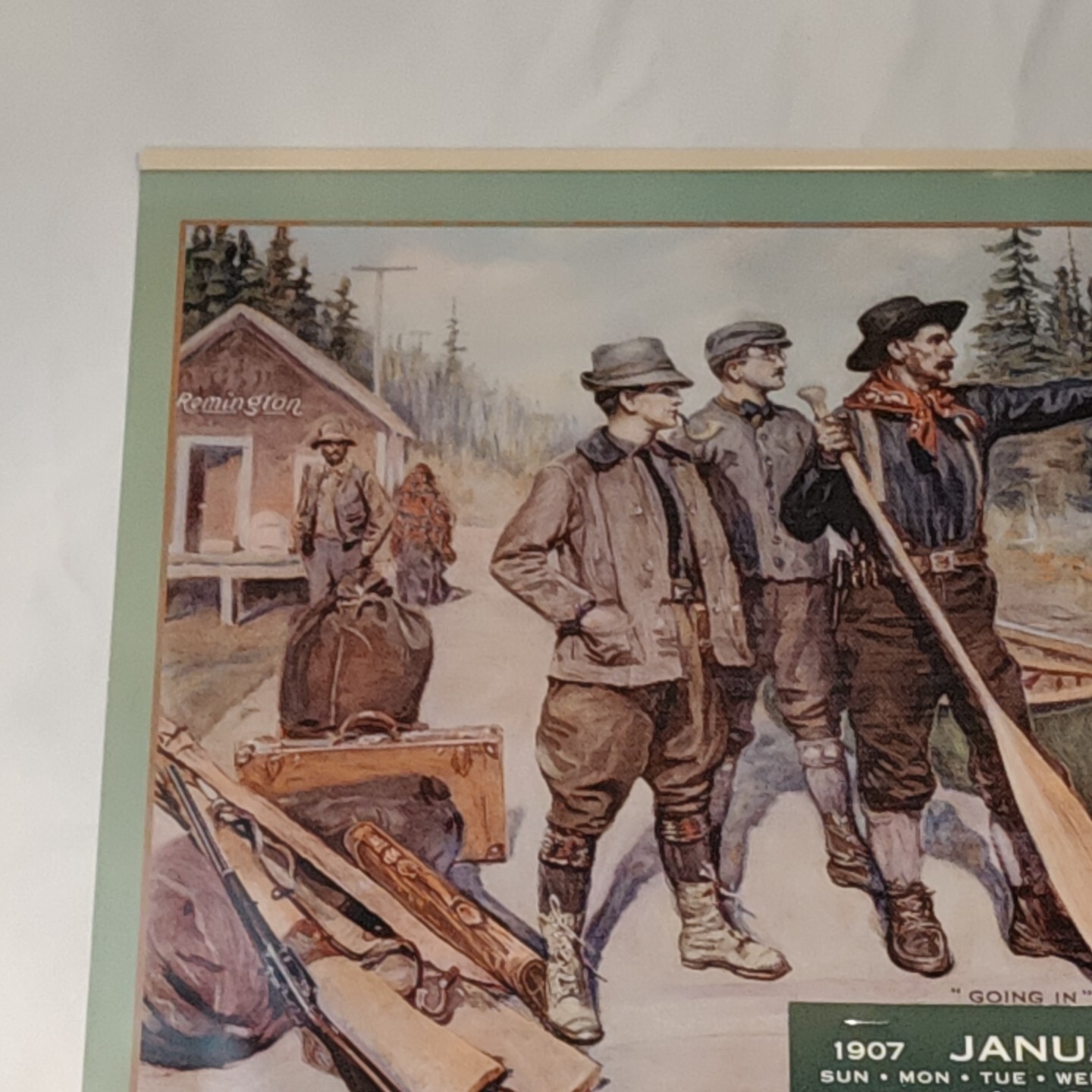 1907 Remington 2002 Reproduction Calendar “Going In” Remington Arms- Union UMC