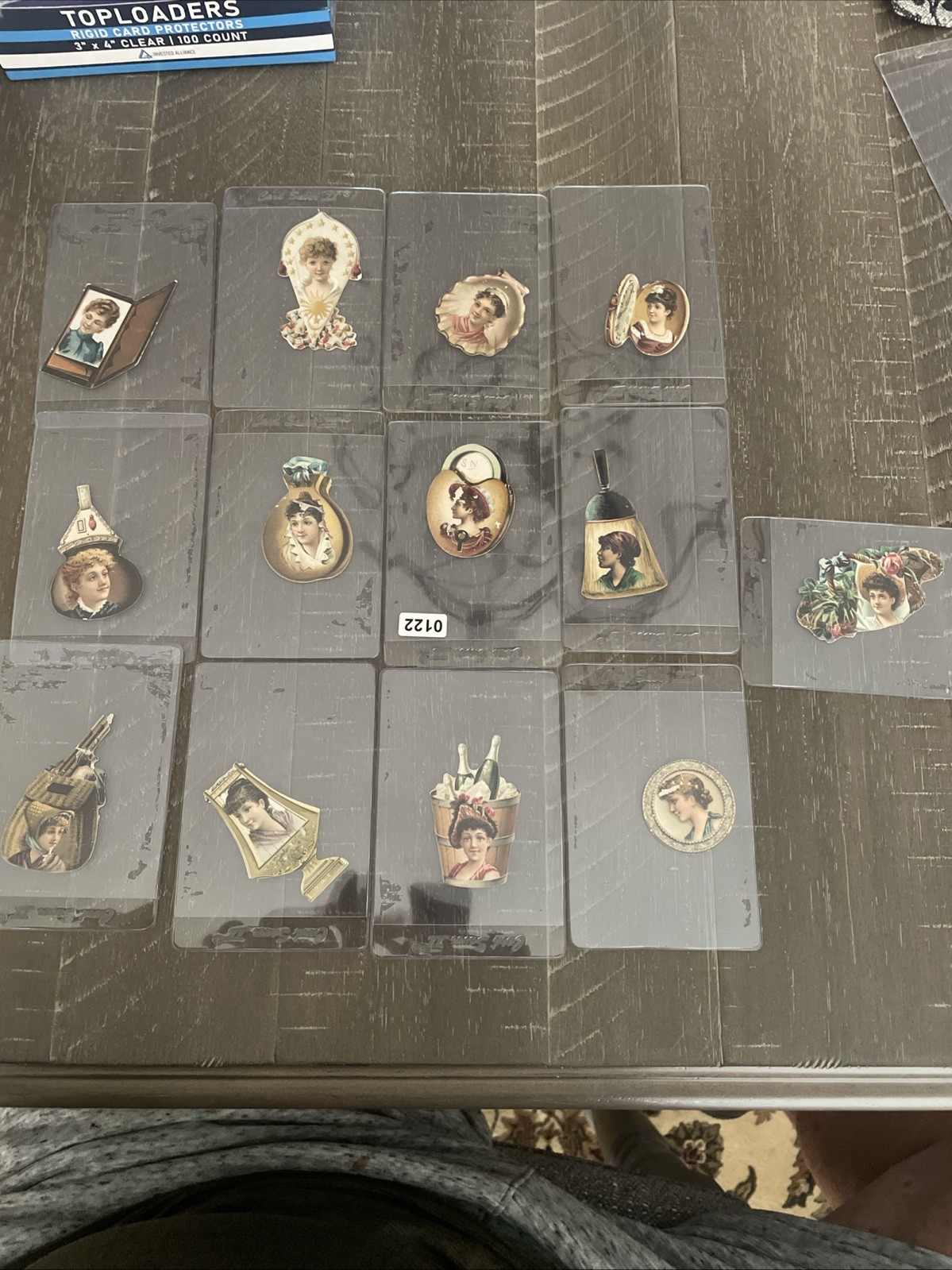 1880s Kinney Bros Die Cut Cigarette Cards Lot of 13. Good To EX