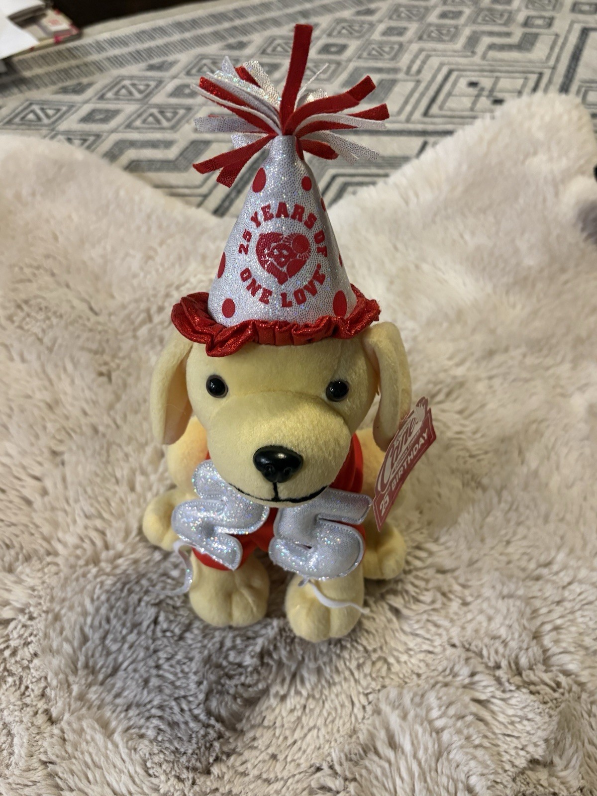New Raising Cane’s Dog Stuffed Plush Limited Edition 2022 25th Anniversary 10”