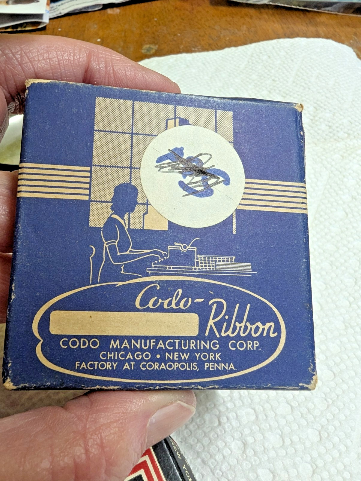 x3 Antique Typewriter Ribbon CODO PARK AVENUE SINDSTRAND A.M. Underwood Carriage