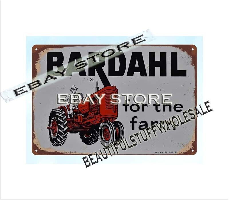 BARDAHL FOR THE FARM TRACTOR metal tin sign living room wall decor