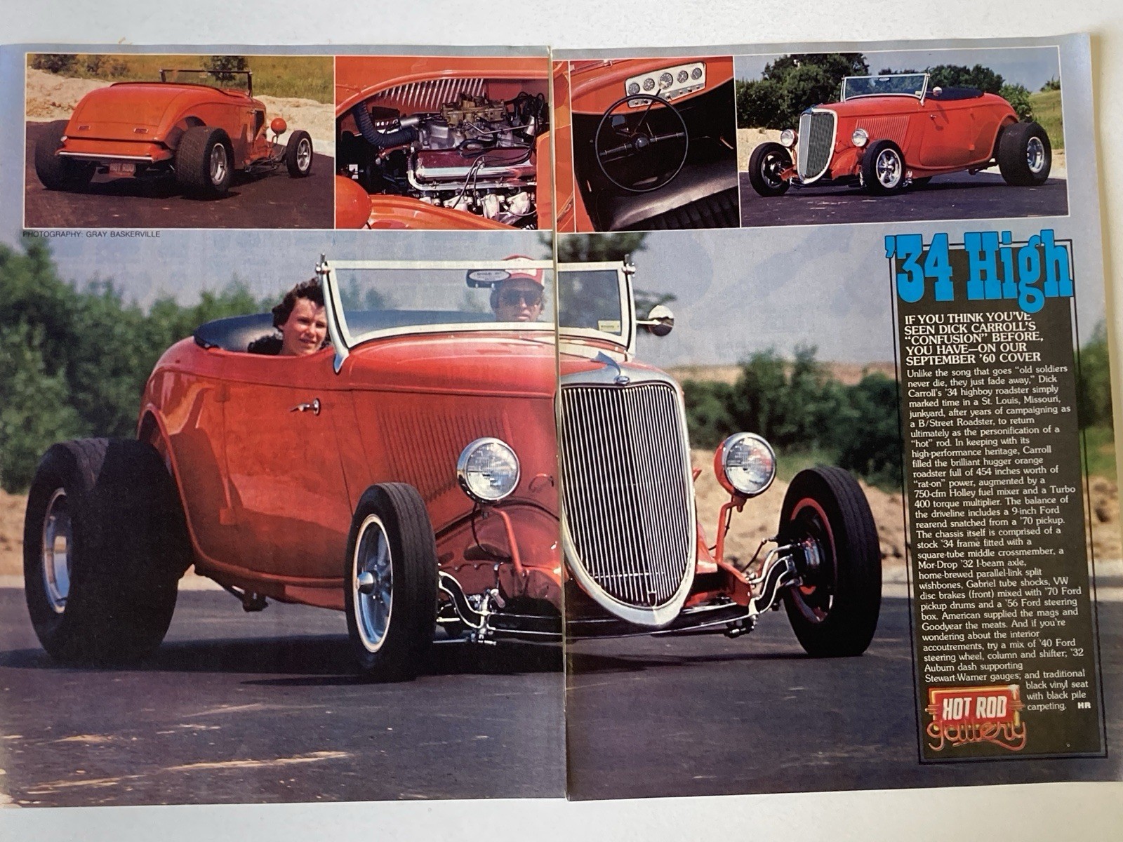 1979 Hot Rod Racing Gallery Two Page ’34 HIGH Dick Carroll Highboy Roadster
