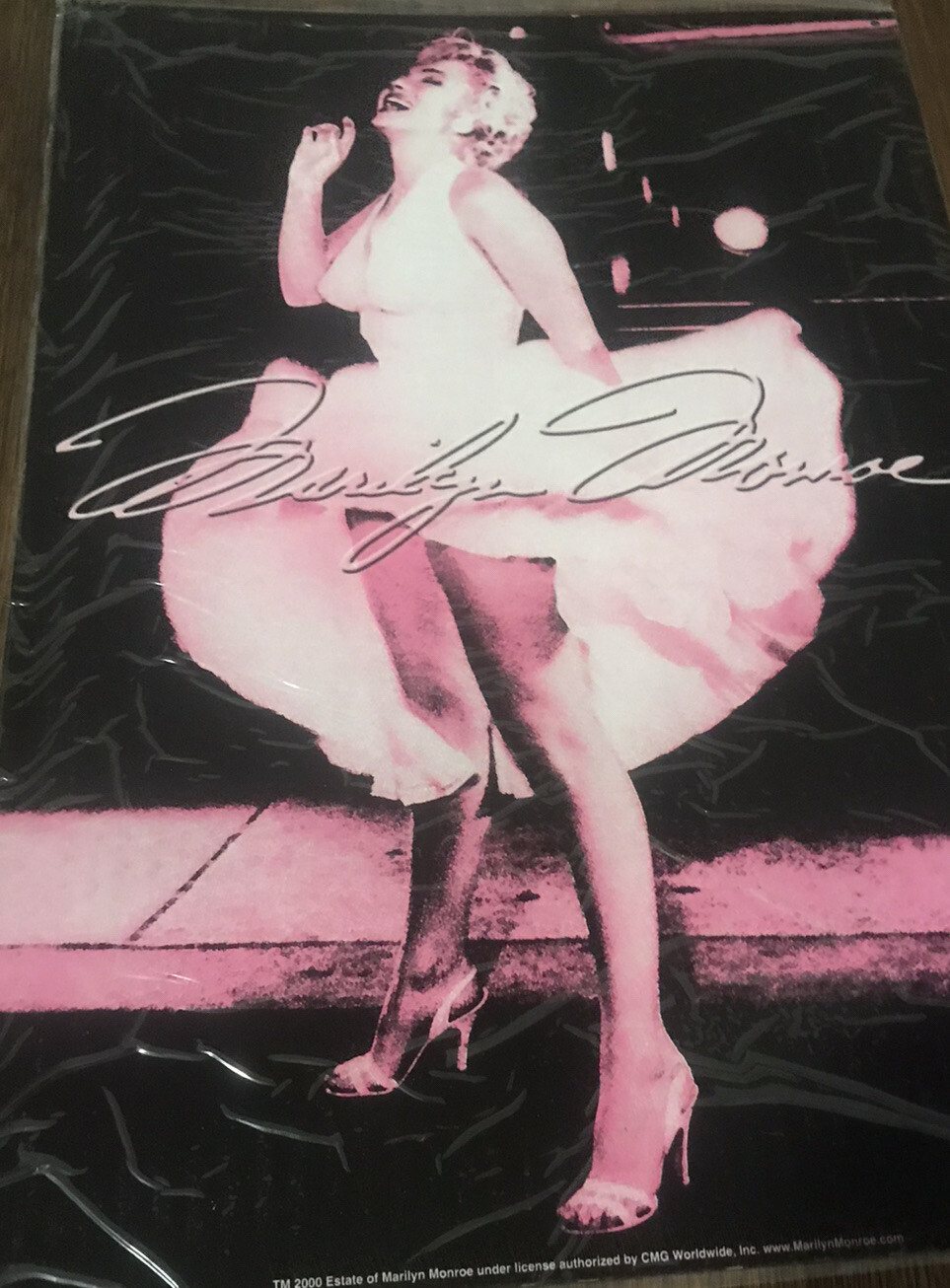 Metal Sign, Marilyn Monroe, 17 inches by 12 inches