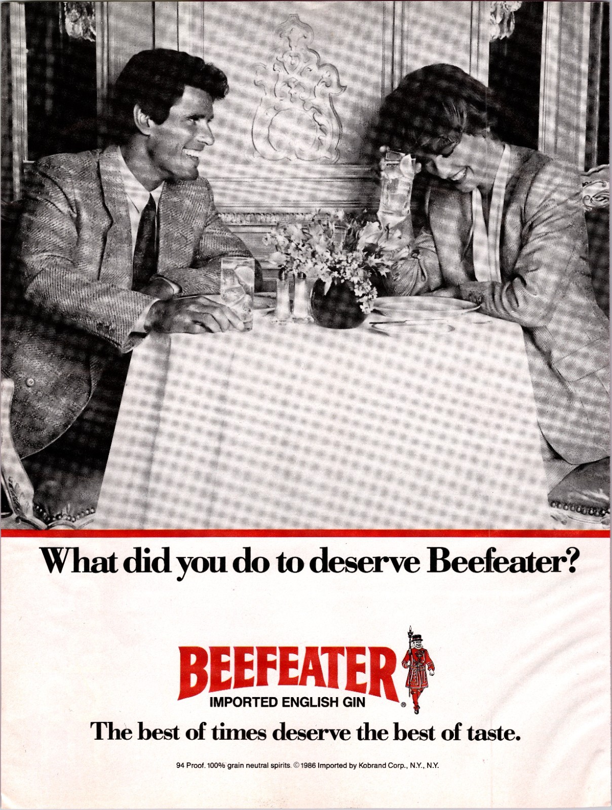 Beefeater Gin The best of times deserve the best of taste print ad
