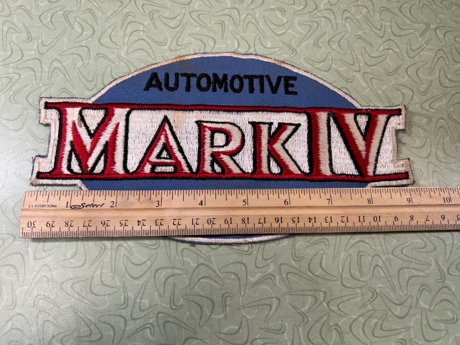 Vintage Mark IV Auto Air Conditioning Jacket Back Sew on Patch 9-1/4″x5″