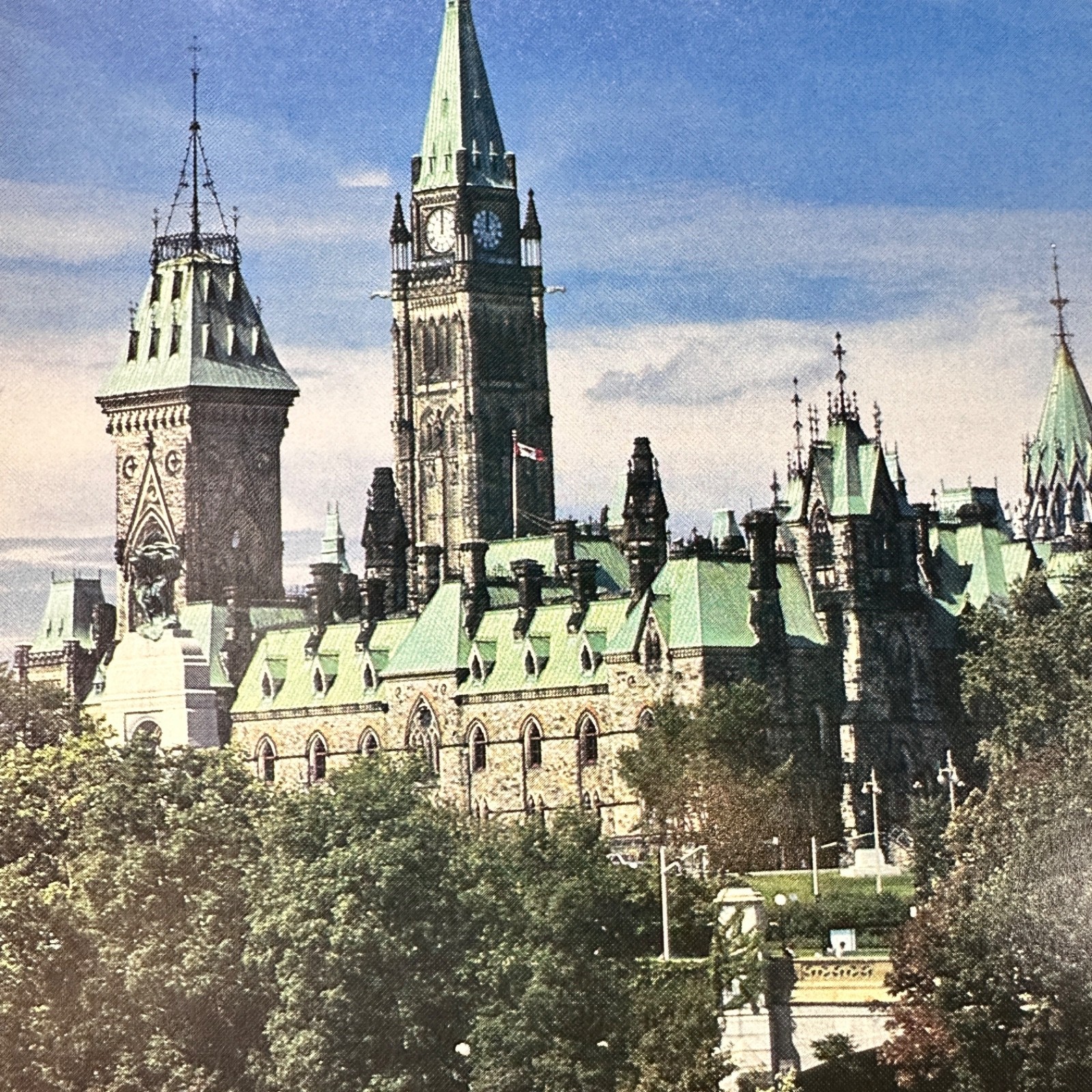 1991 Ottawa Ontario Capital Parliament Buildings Vintage Print Ad Advert Art