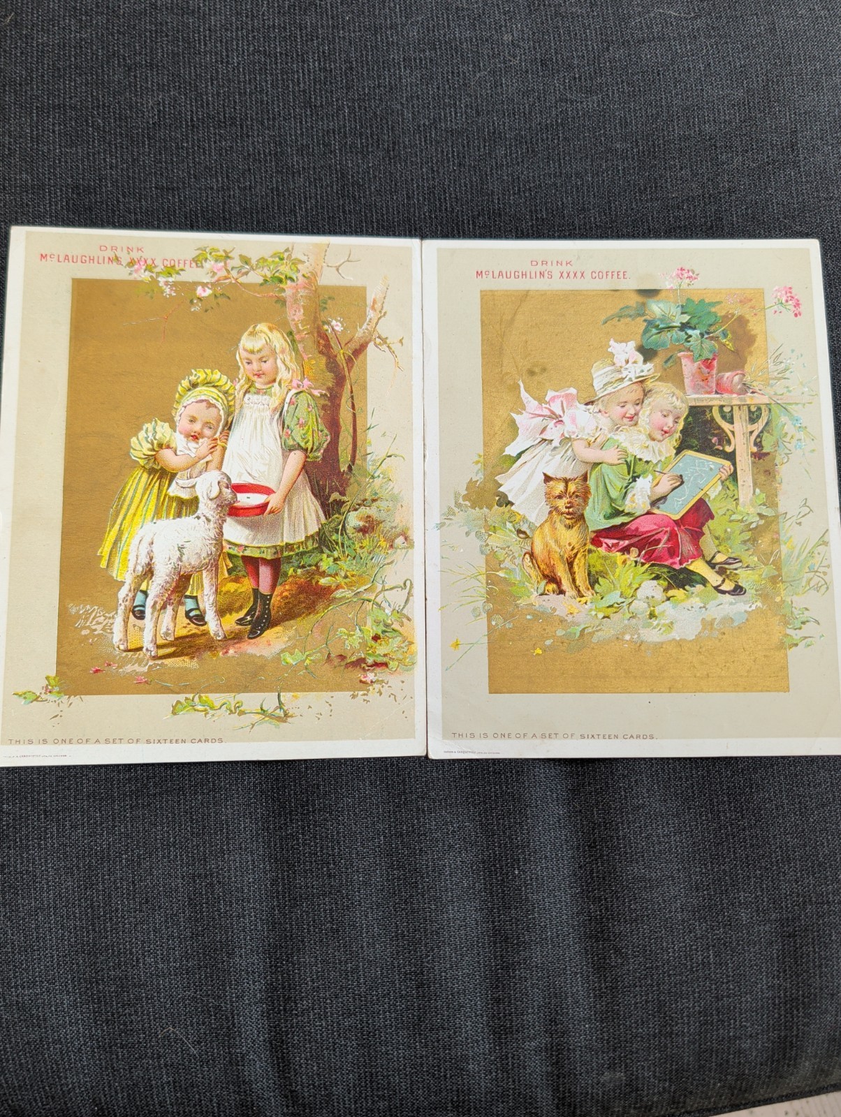 Vtg Trade Cards McLaughlin’s XXXX Coffee McLaughlin Set Of 2