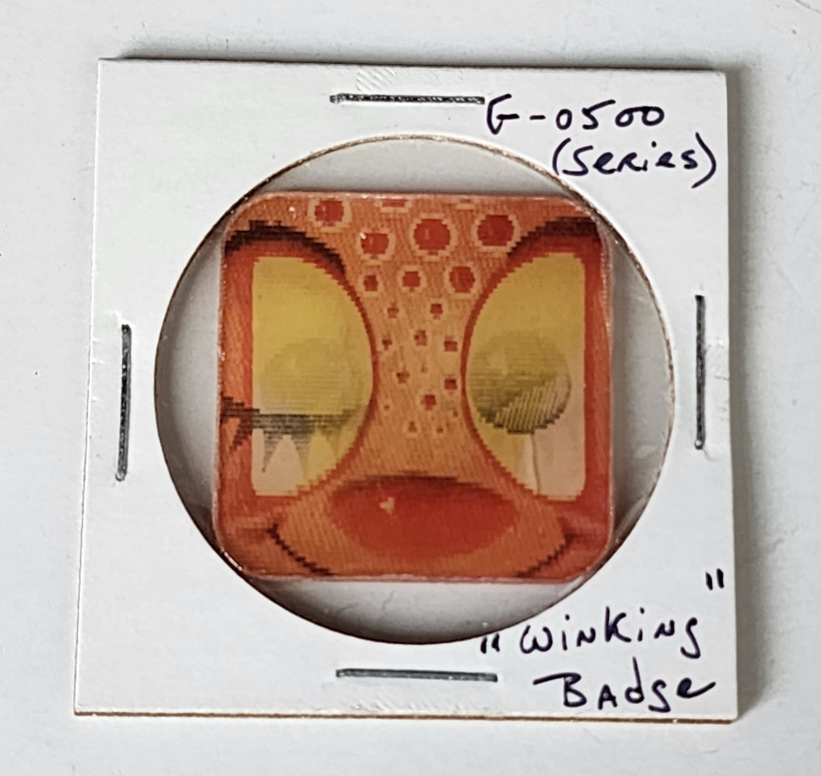 1960 Vintage Premium Tilt Card Cracker Jack Prize Toy Googly Eyes