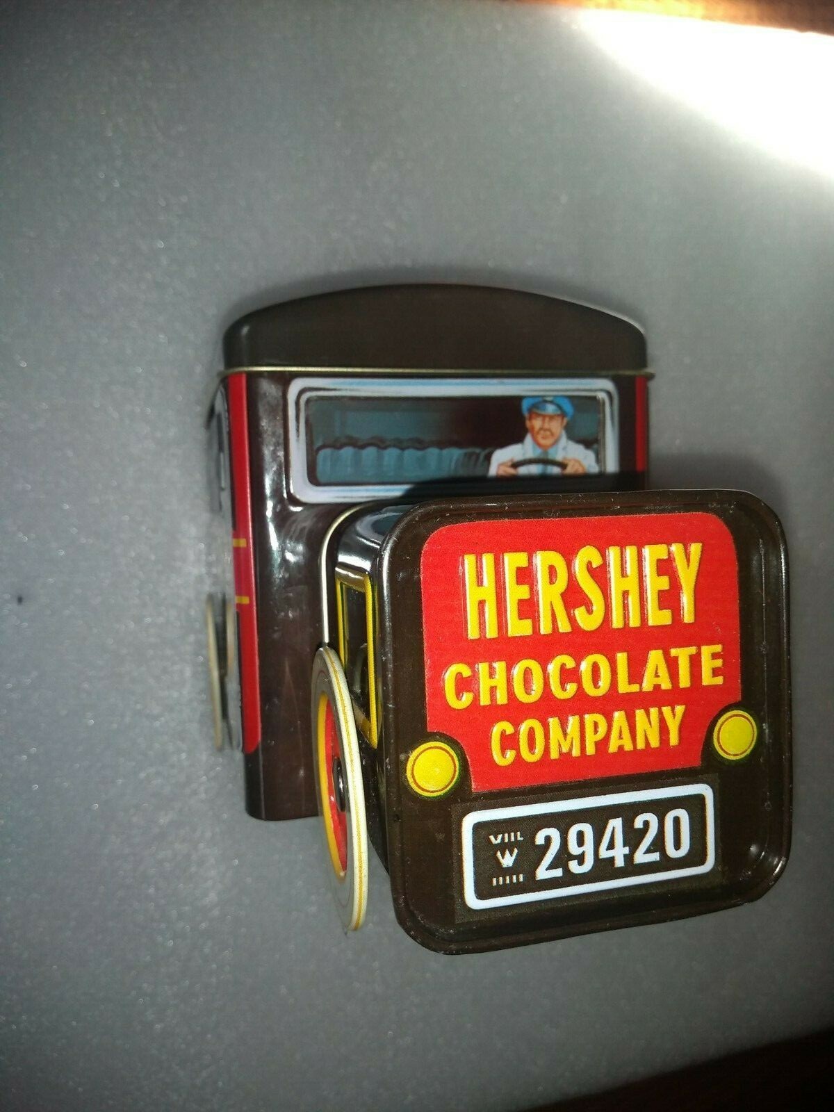 hershey  chocolate company milk truck, with secret not glow in dark hiding spot