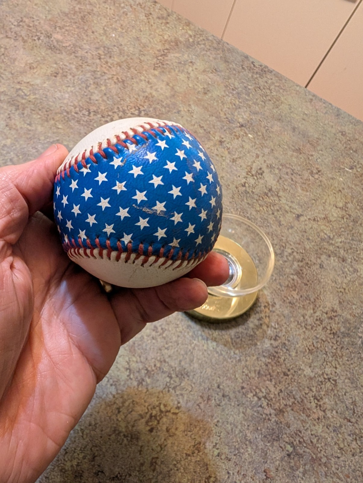 Vintage FENDER Guitar Red White Blue Patriotic Baseball Sports Products USA