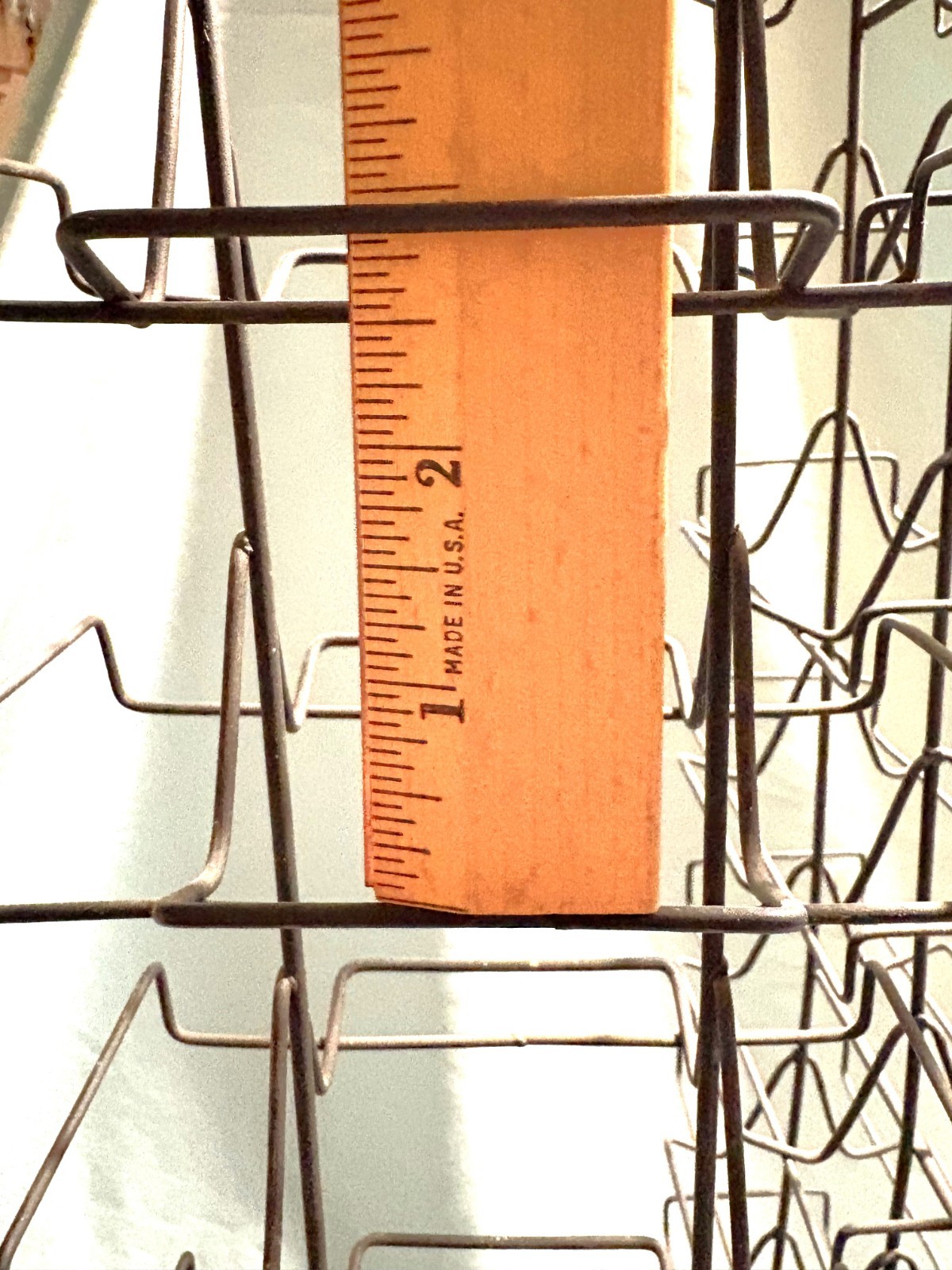 Antique Postcard Stand Metal Wire Rack Rotating Country Store Display