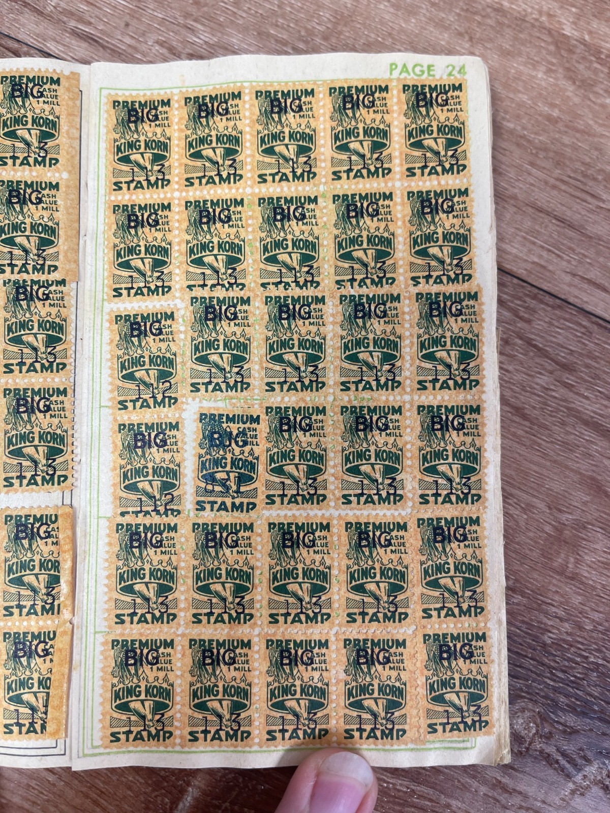 Lot of 7 King Korn Stamp Saver Books 5 Full / 2 Used