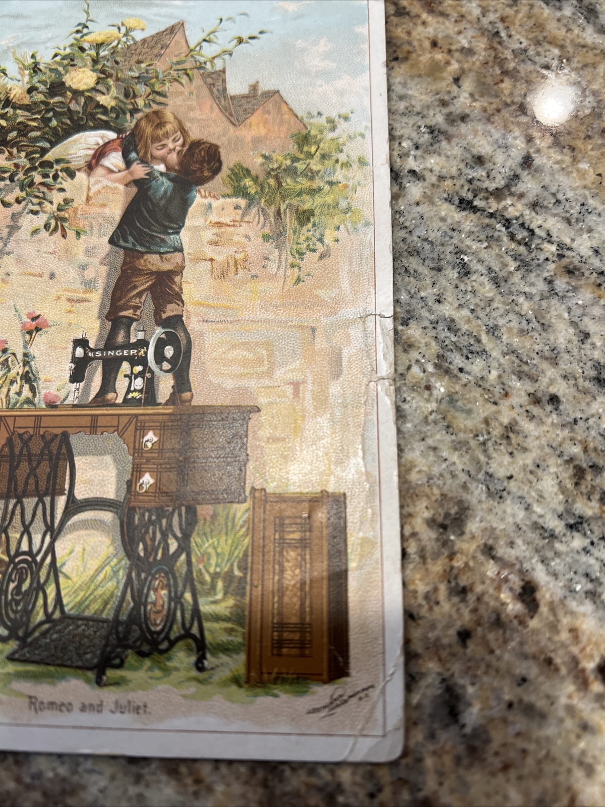The Singer Manufacturing Co. Romeo Juliet Advertisement Card