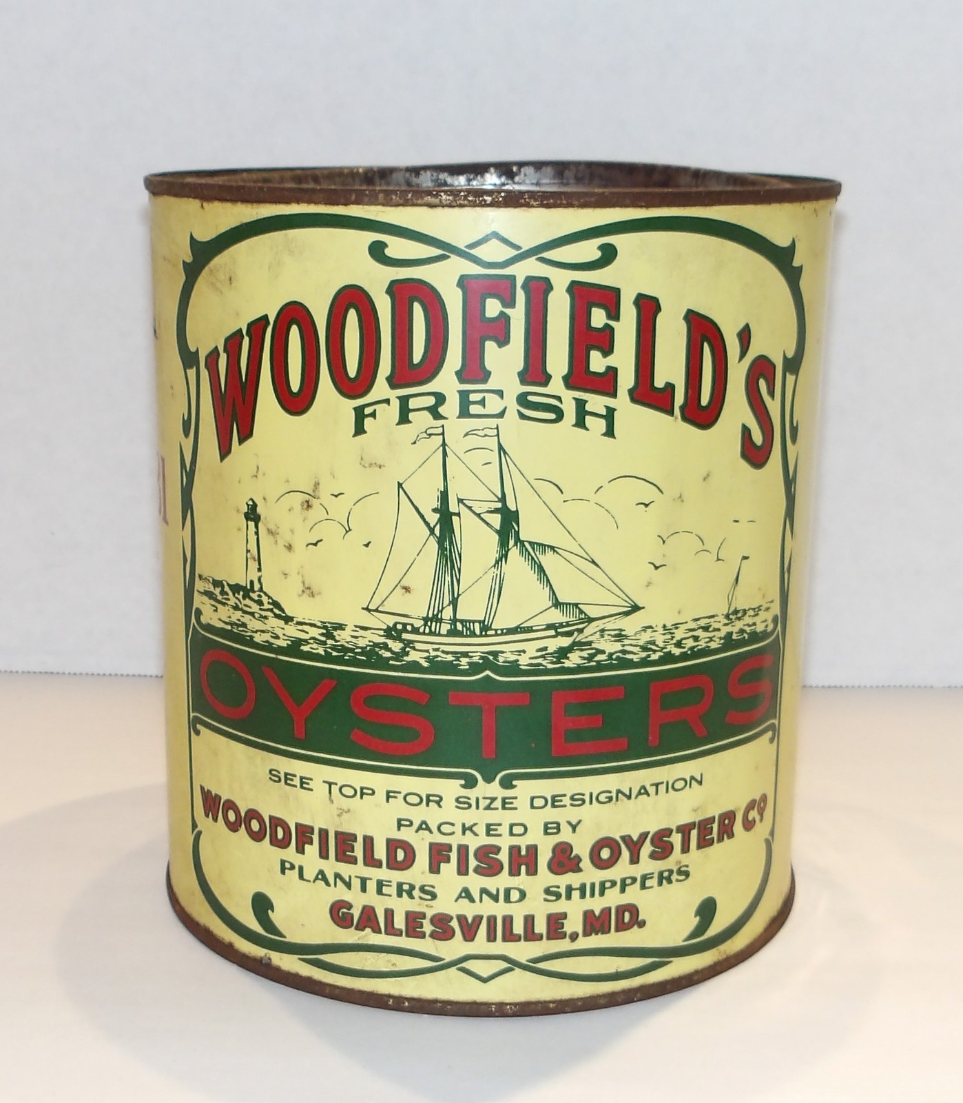 Woodfields Fresh 1 Gal Oyster Can