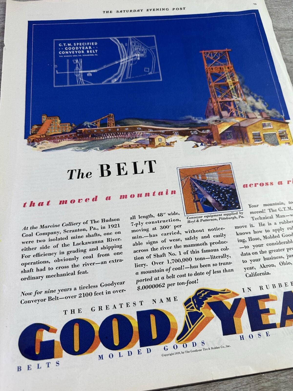 1930-31 Sat Eve Post Art Deco Print Ads Firestone, Goodyear, Lincoln & Dodge
