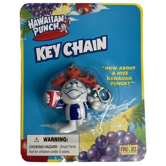 HAWAIIAN PUNCH PVC PUNCHY Keychain by Fun 4 All – Mint on Card