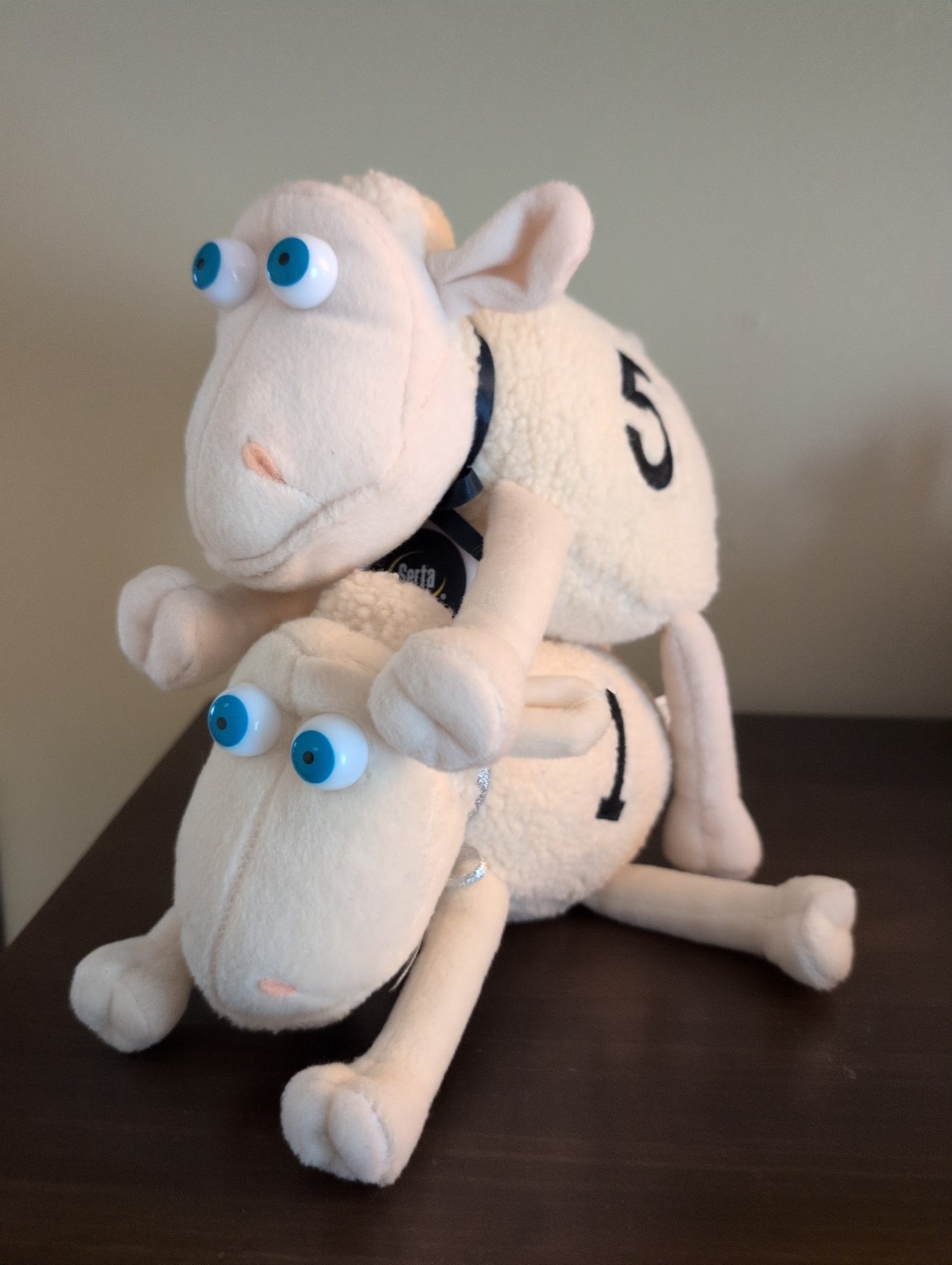 Serta White Blue Eyes Counting Sheep Plush # 1, # 5