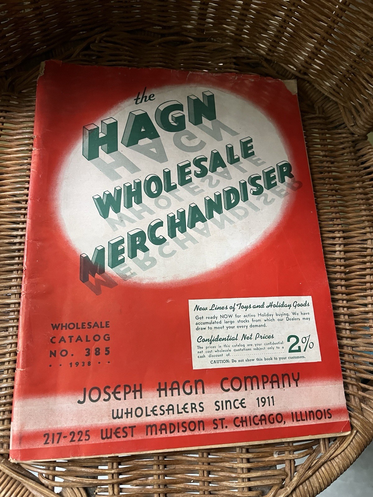 The Hagn Wholesale Merchandiser Catalog #385 – 1938 – Chicago, IL