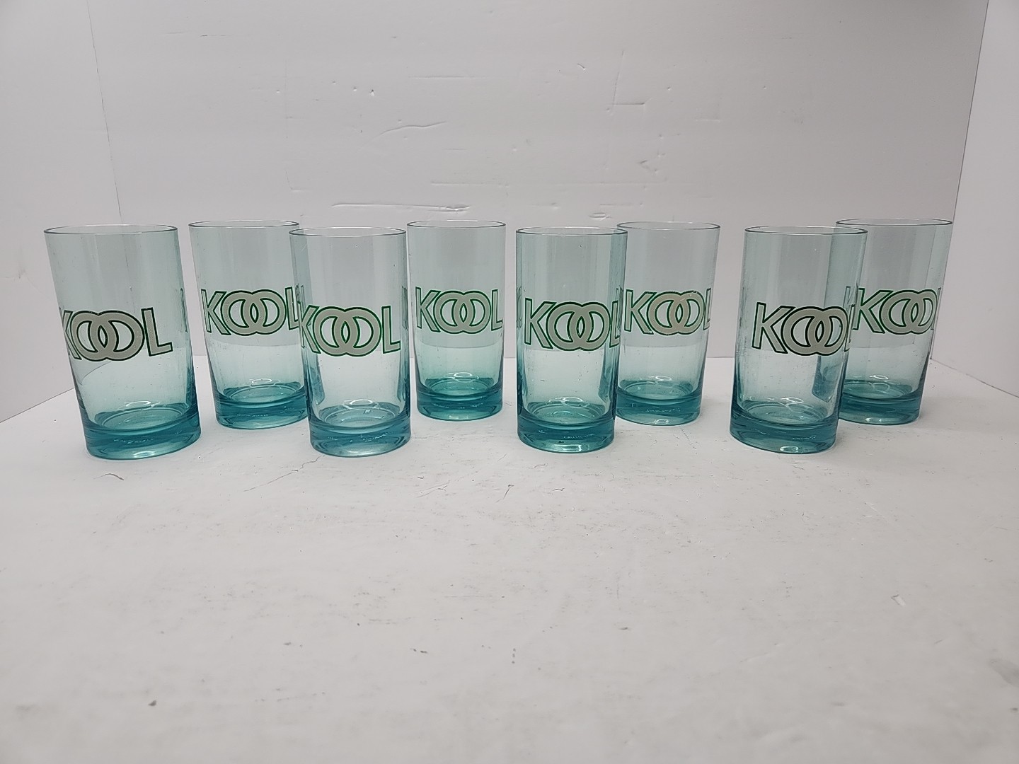 Vintage KOOL Cigarette Logo Glasses Thermo-Serv USA Plastic Tumbler Lot of 8