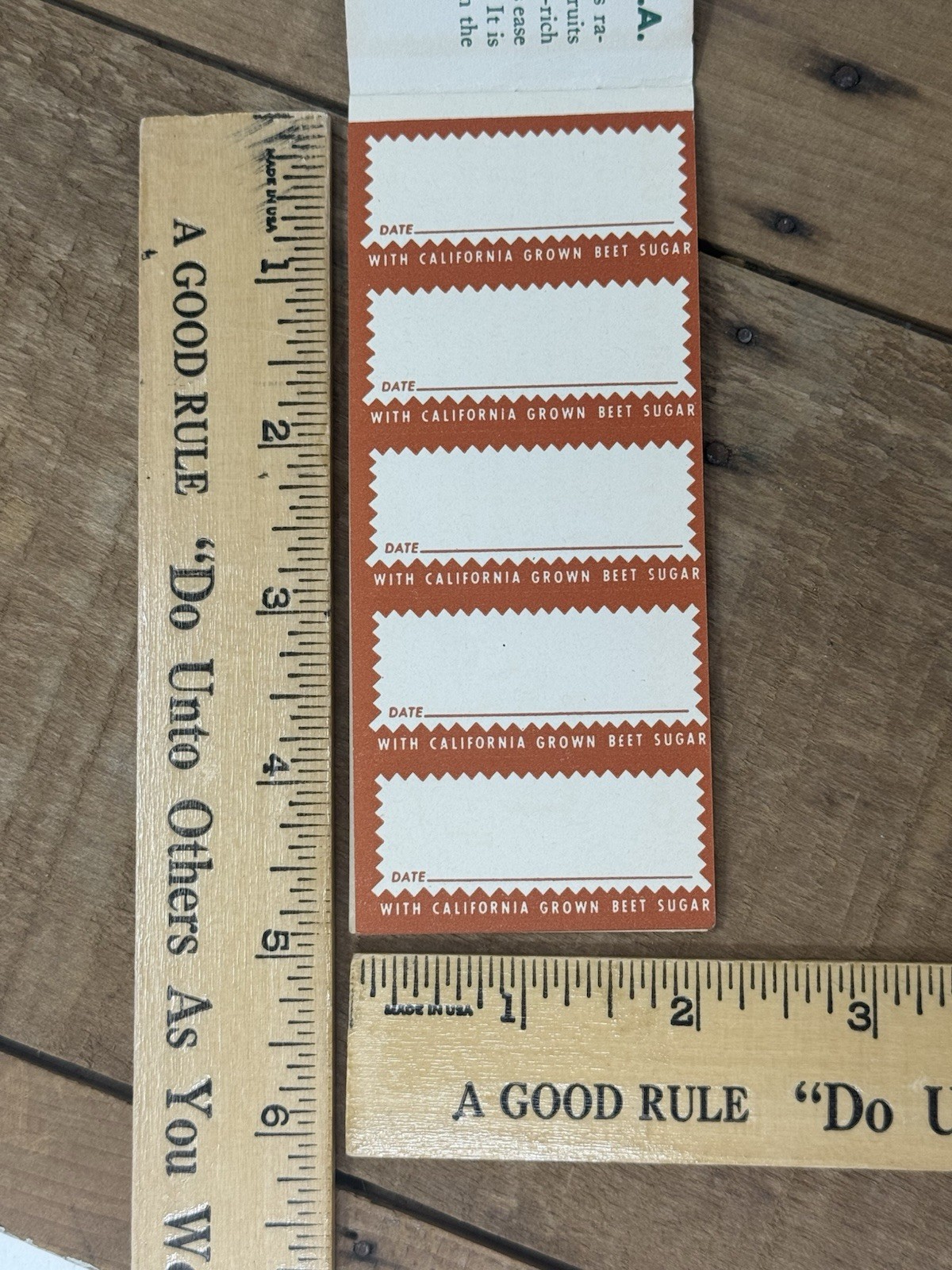 Two Books of Vintage 1950’S Jar Labels For Home Canning Beet Honey-Dew Sugar